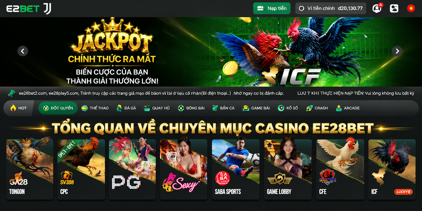 Tổng quan về chuyên mục Casino EE28BET 